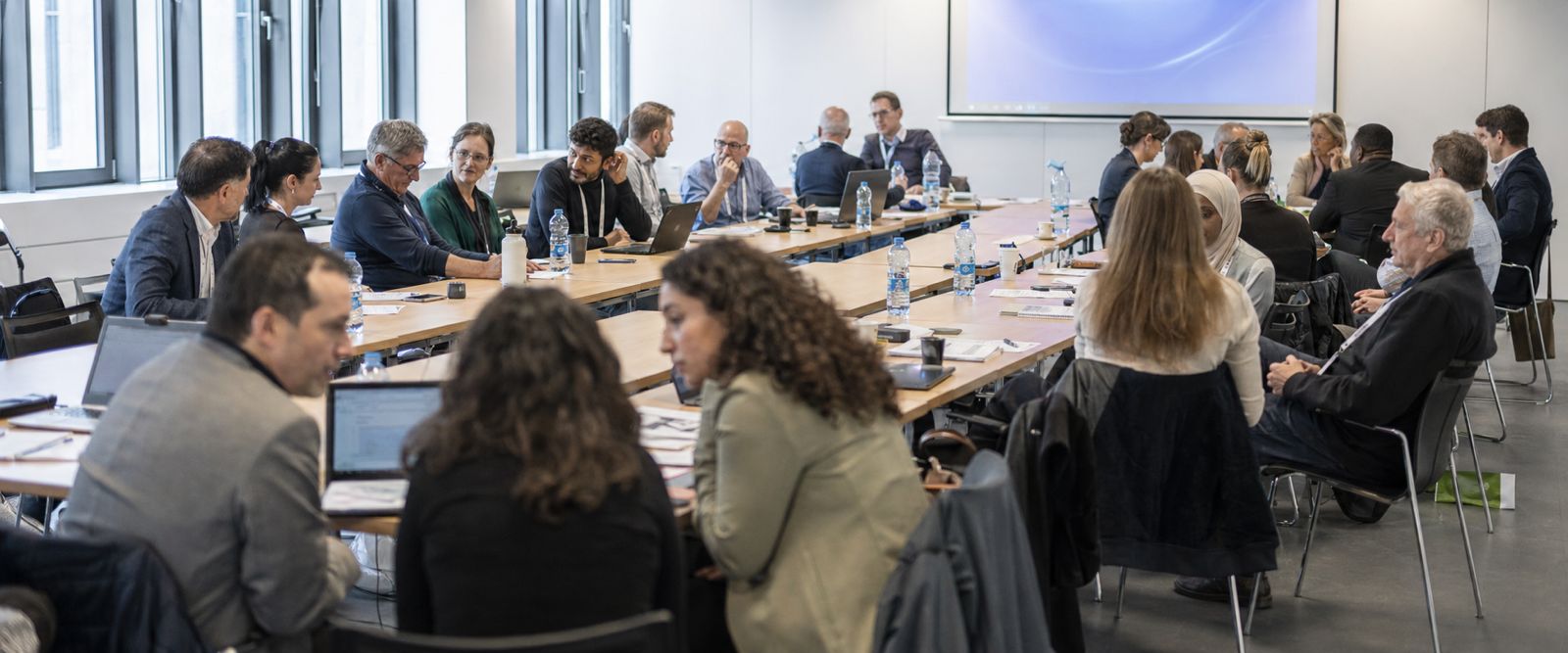 An international meeting in a university setting